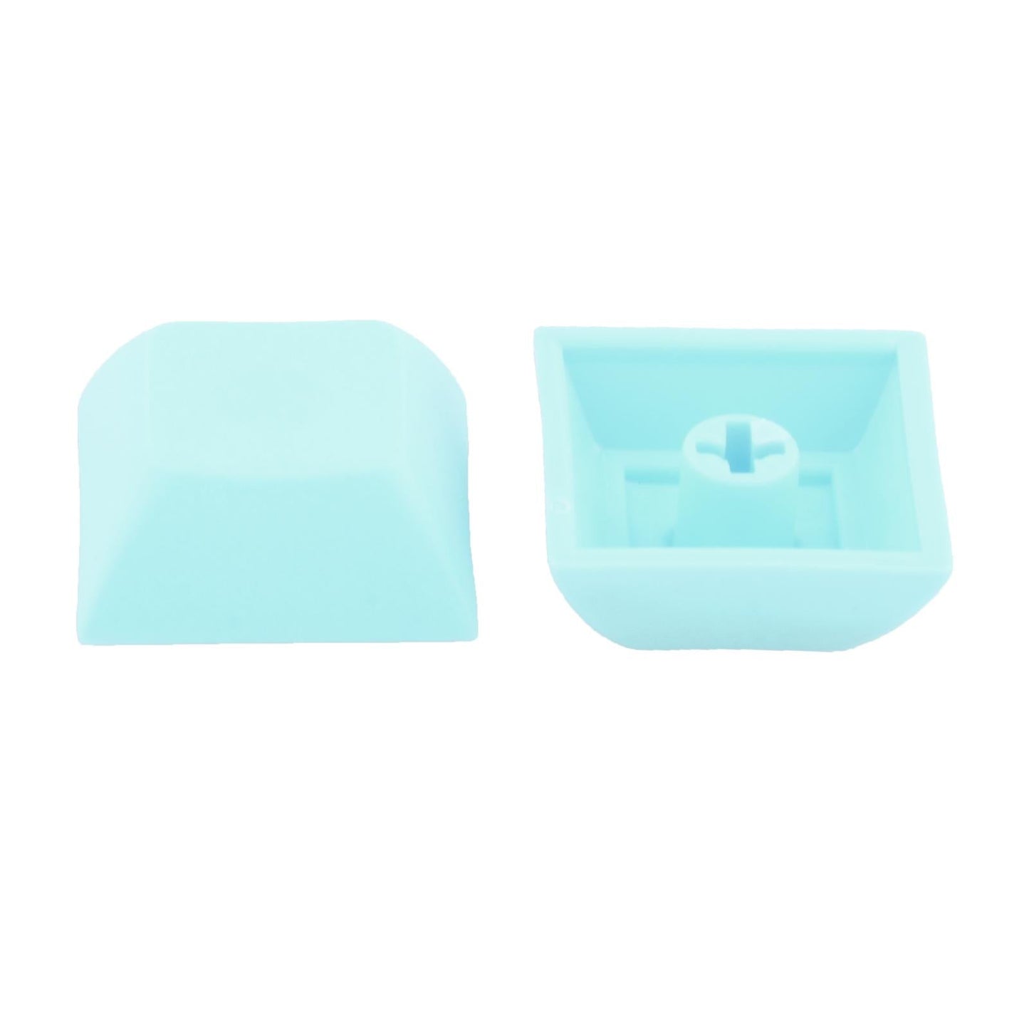 10x 1U Transparent Keycaps Thick PBT for Cherry MX Switches Game Lovers Cyan