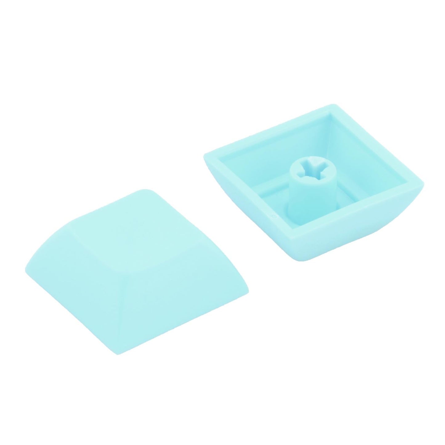 10x 1U Transparent Keycaps Thick PBT for Cherry MX Switches Game Lovers Cyan