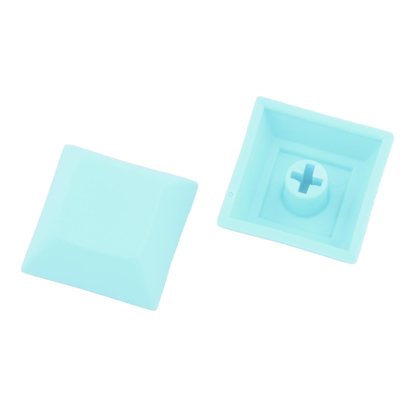 10x 1U Transparent Keycaps Thick PBT for Cherry MX Switches Game Lovers Cyan