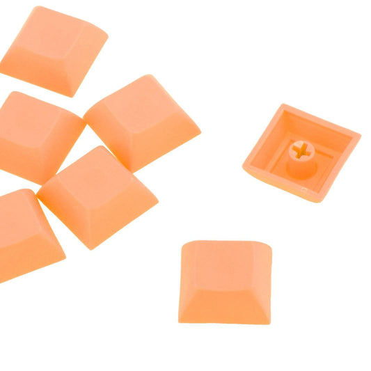 10x 1U Transparent Keycaps Thick PBT for Cherry MX Switches Game Lovers Orange