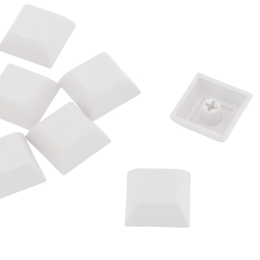 10x 1U Transparent Keycaps Thick PBT for Cherry MX Switches Game Lovers Light Gray