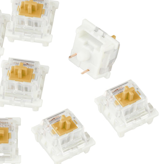 3Pin Mechanical Keyboard Switches RGB LED SMD Gaming for Keyboard Beginner Golden