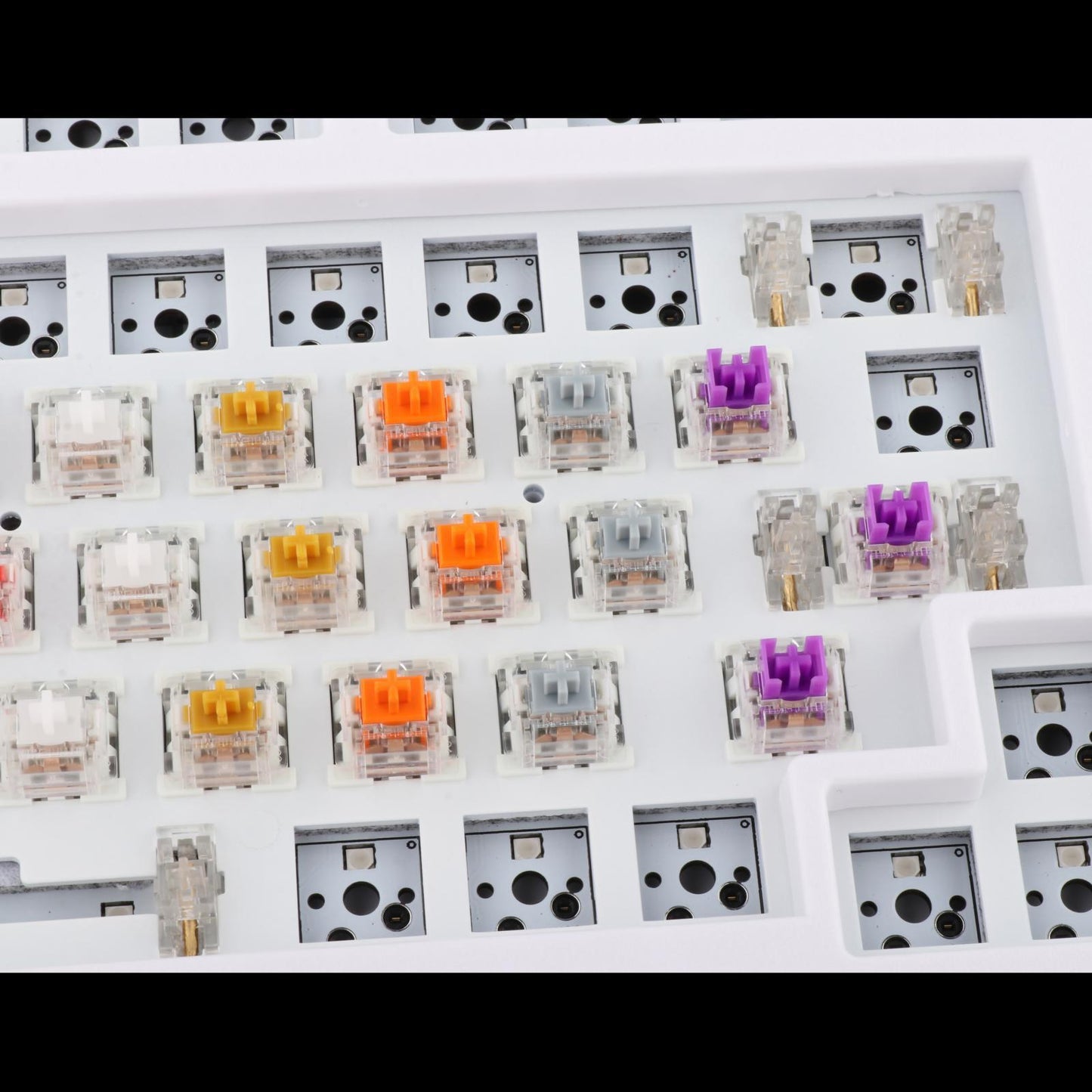 3Pin Mechanical Keyboard Switches RGB LED SMD Gaming for Keyboard Beginner Dustproof Brown