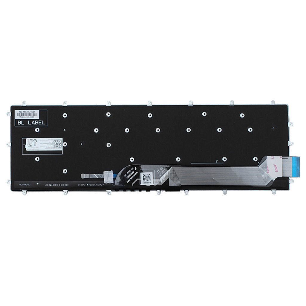 Backlit Keyboard Replacement US English Style for Dell Inspiron Computers