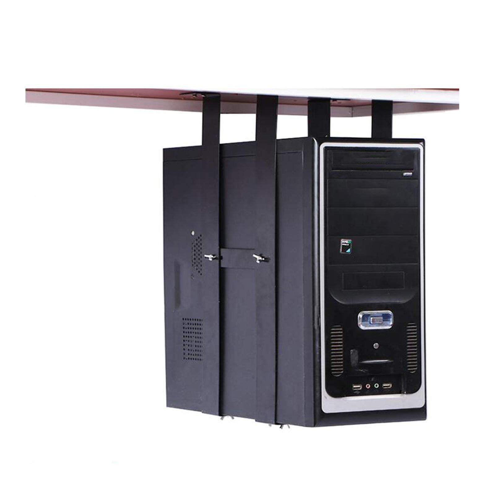 Computer Case Mount Steel Adjustable Under Desk for Office Economy bla ...