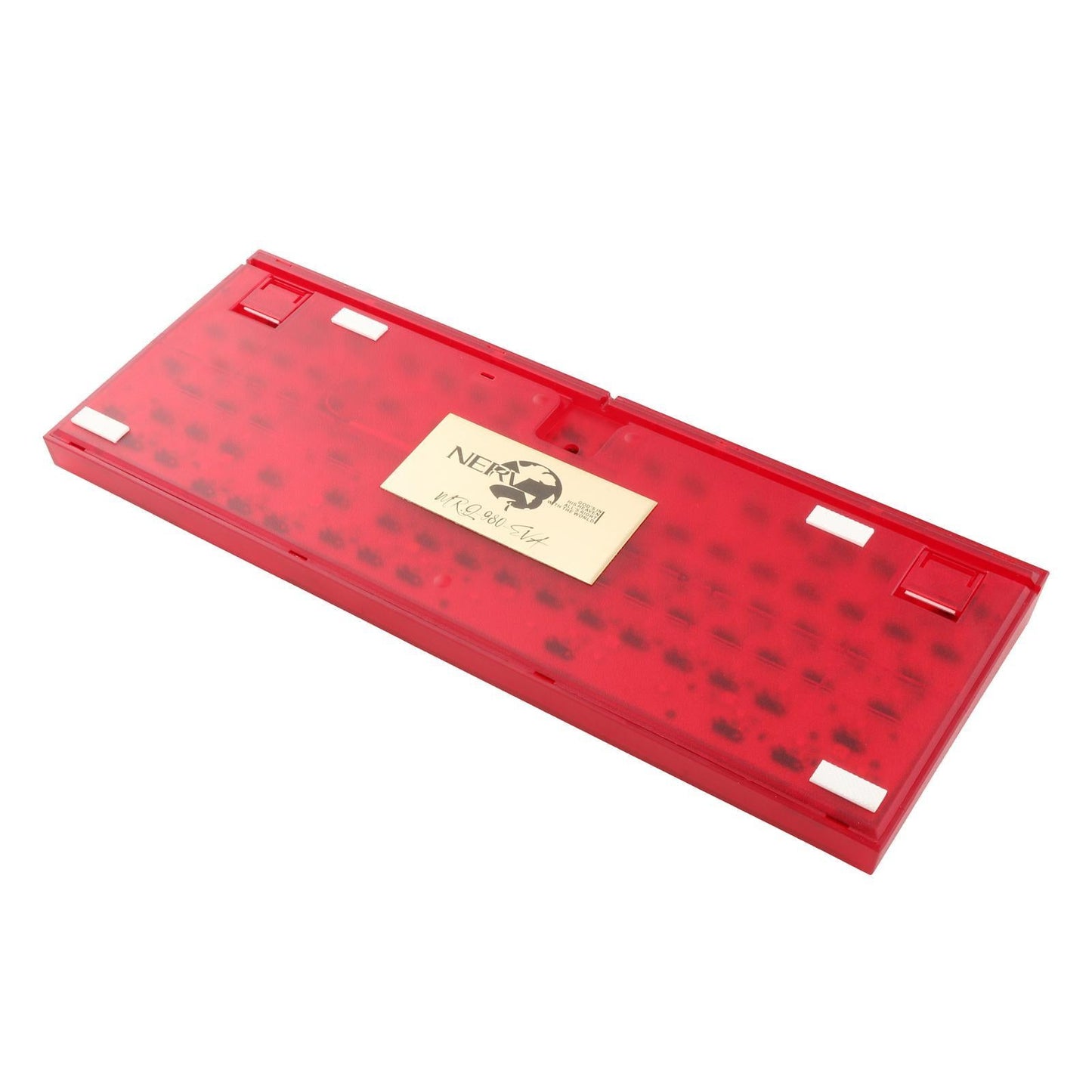NT980 Hot Swap Mechanical Keyboard Kit RGB Light  Transparent Wine Red