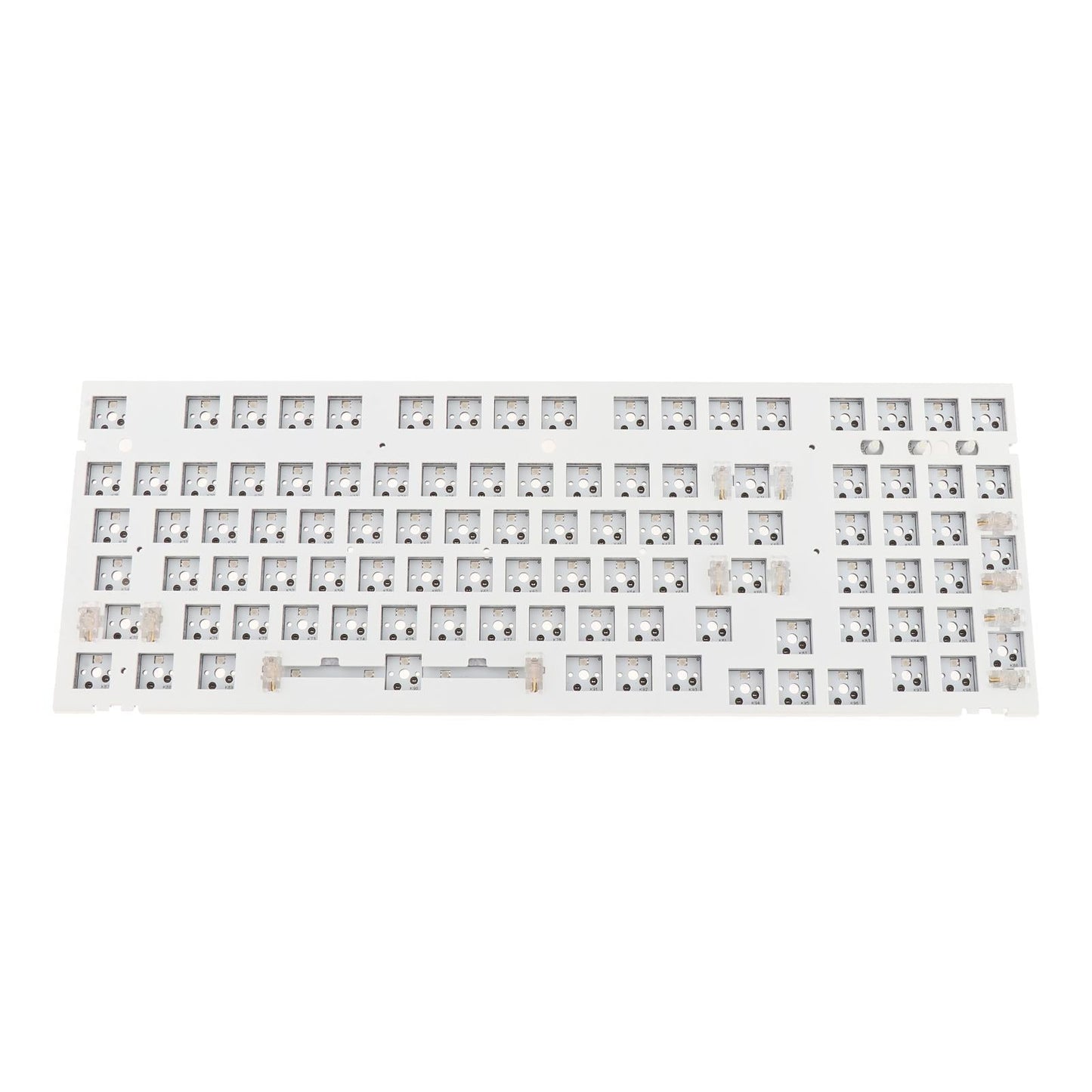 NT980 Hot Swap Mechanical Keyboard Kit RGB Light  Transparent Wine Red