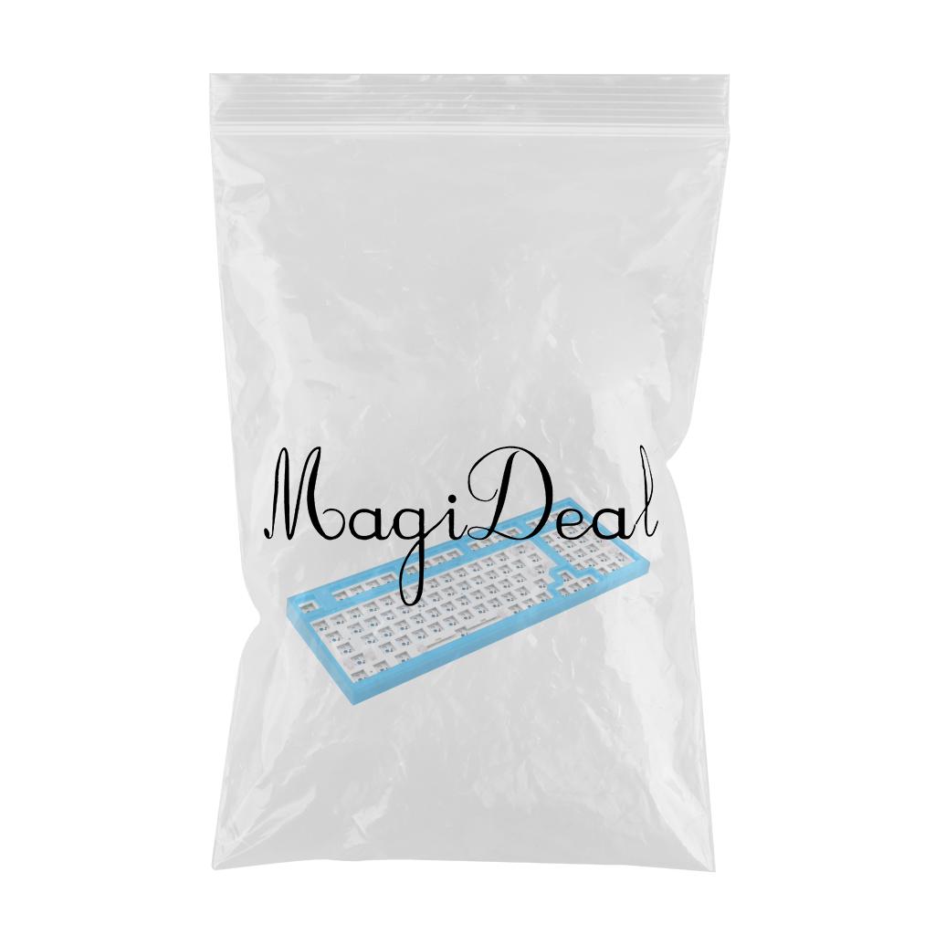 NT980 Hot Swap Mechanical Keyboard Kit RGB Light  Transparent Blue