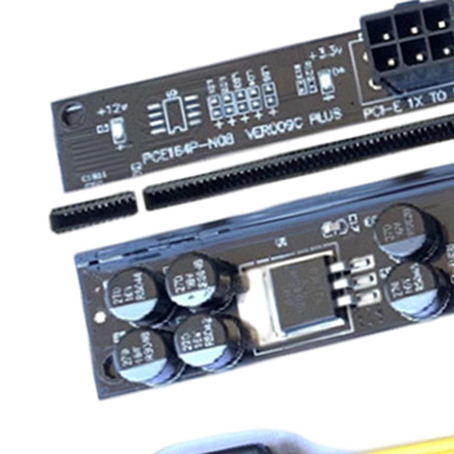 RISERS Card Ver009C Driver-Free for GPU Mining Cable black with light