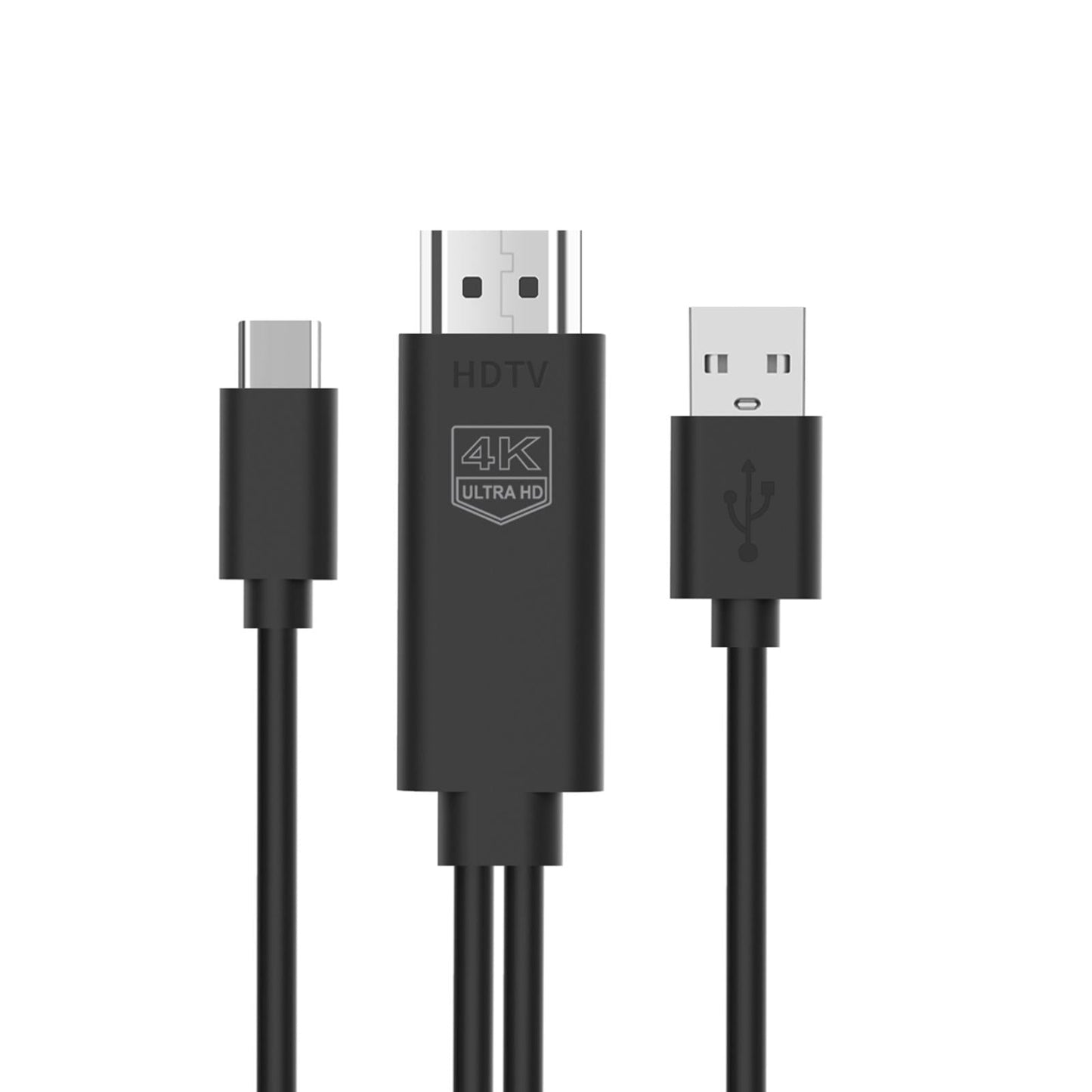 USB 3.1 to HDMI Adapter Cable HD Black for Video Mirroring Smartphones USB 3.1 USB
