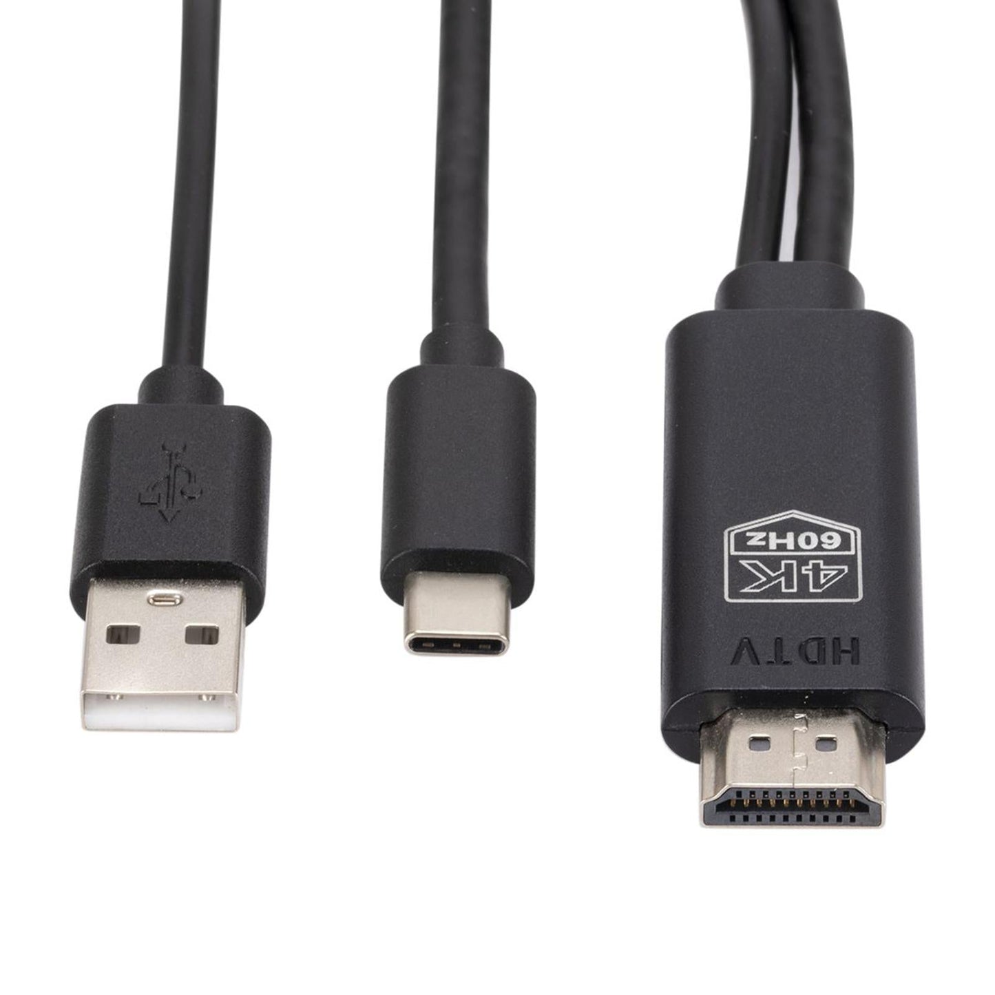 USB 3.1 to HDMI Adapter Cable HD Black for Video Mirroring Smartphones USB 3.1 USB