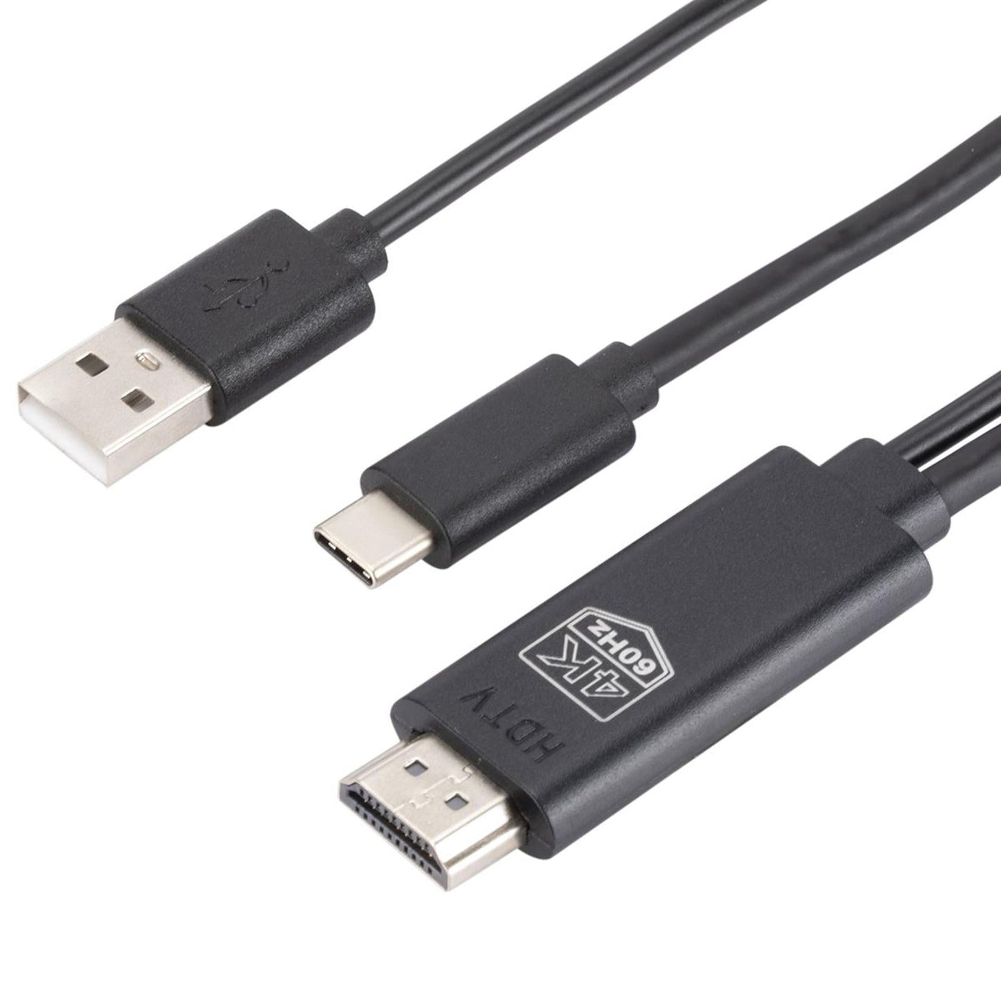 USB 3.1 to HDMI Adapter Cable HD Black for Video Mirroring Smartphones USB 3.1 USB