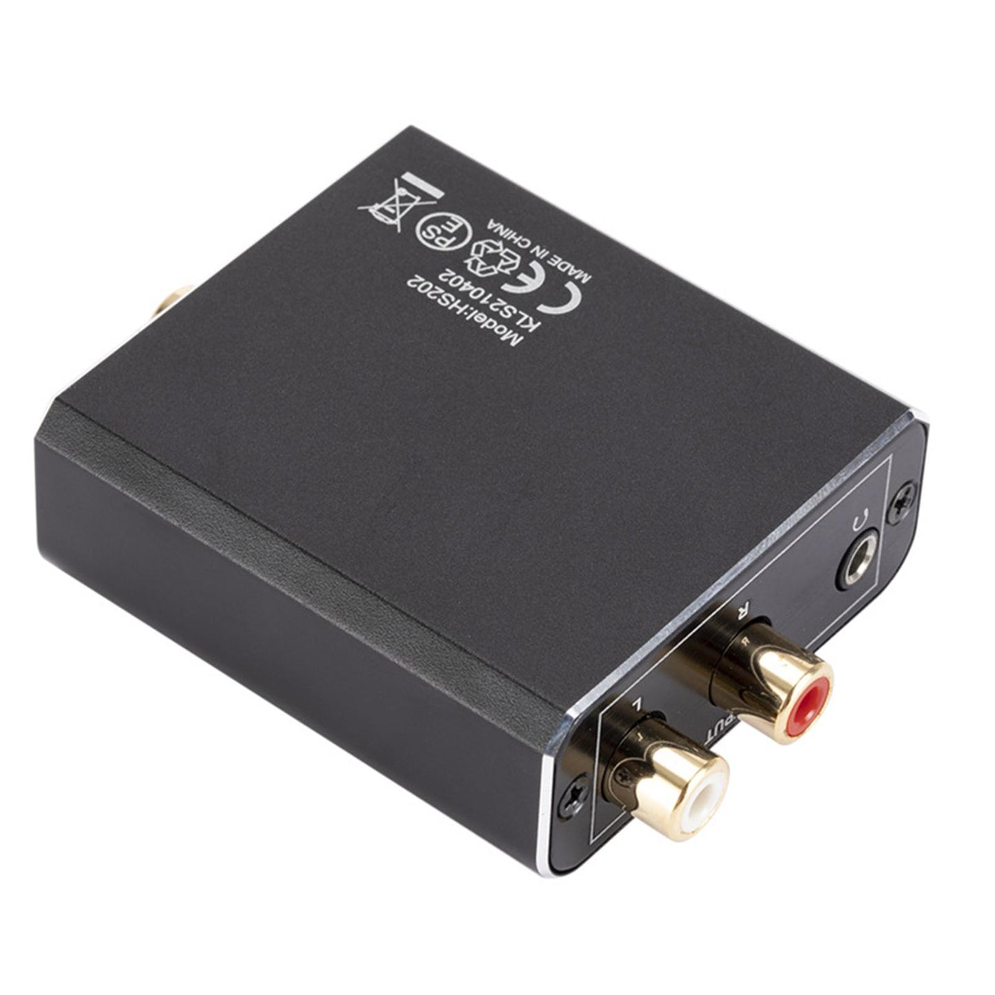 Digital to Analog Audio Converter 192 KHz RCA L/R Aluminum Home Cinema