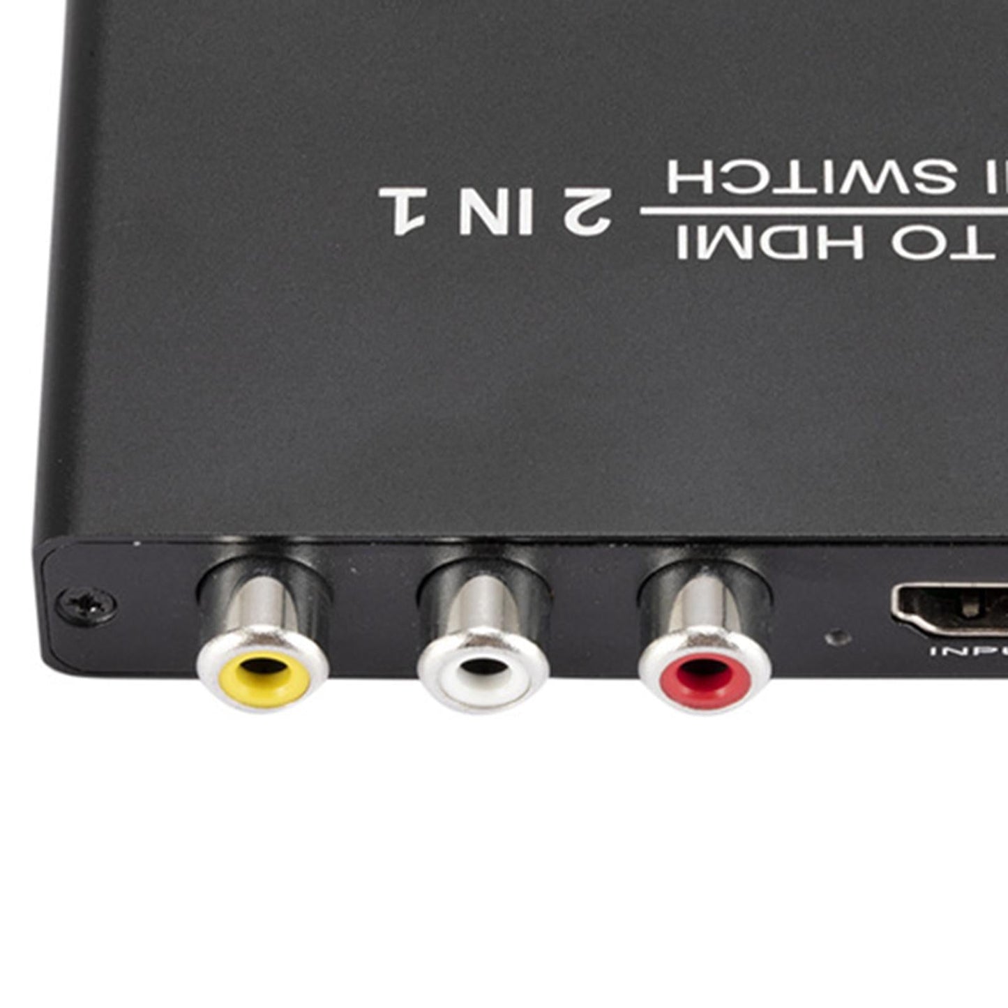 2 in 1 RCA to HDMI Converter HDMI Switch Portable 9.7x5.8x1.5cm Premium