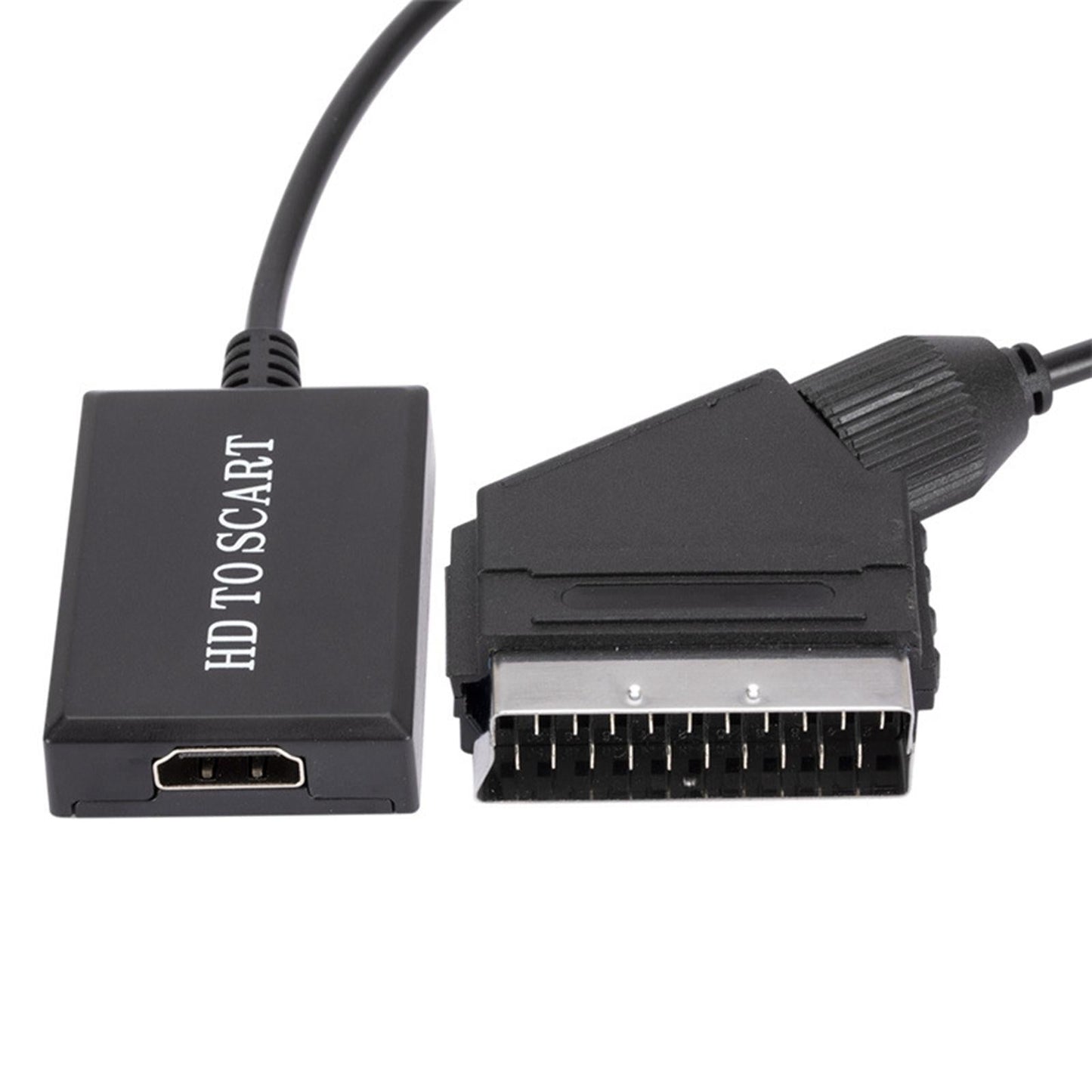 HDMI to SCART Converter 1080P for HD TV STB Sky Crt TVs with USB Power Cable