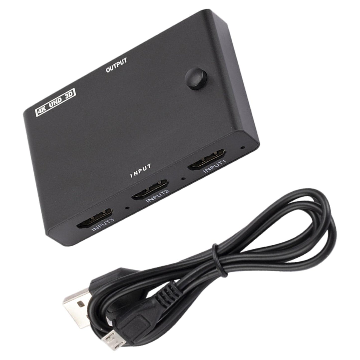 3 in 1 Out HDMI Switcher 4K 2K Fast Transmission Plug and Play for PC HDTV