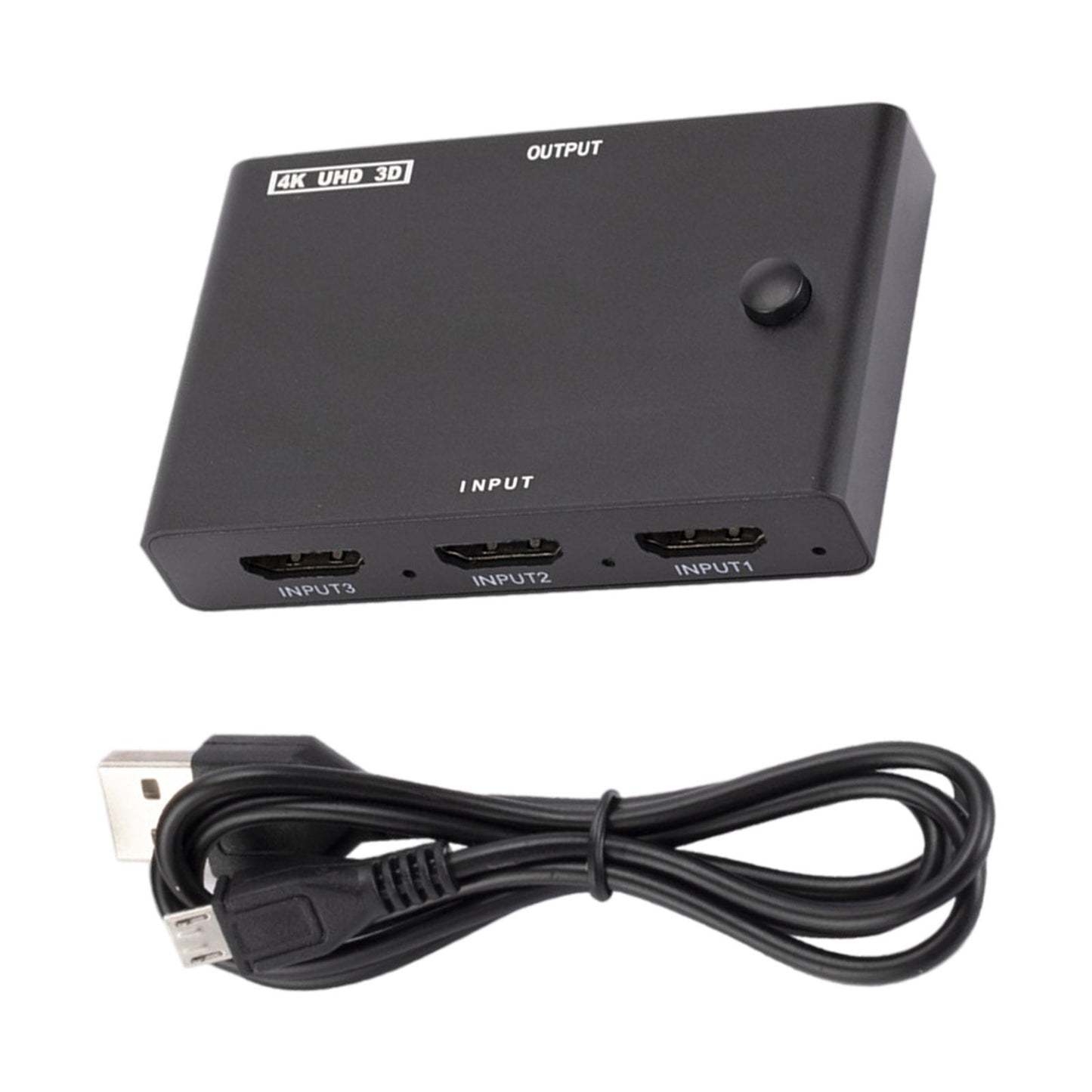 3 in 1 Out HDMI Switcher 4K 2K Fast Transmission Plug and Play for PC HDTV