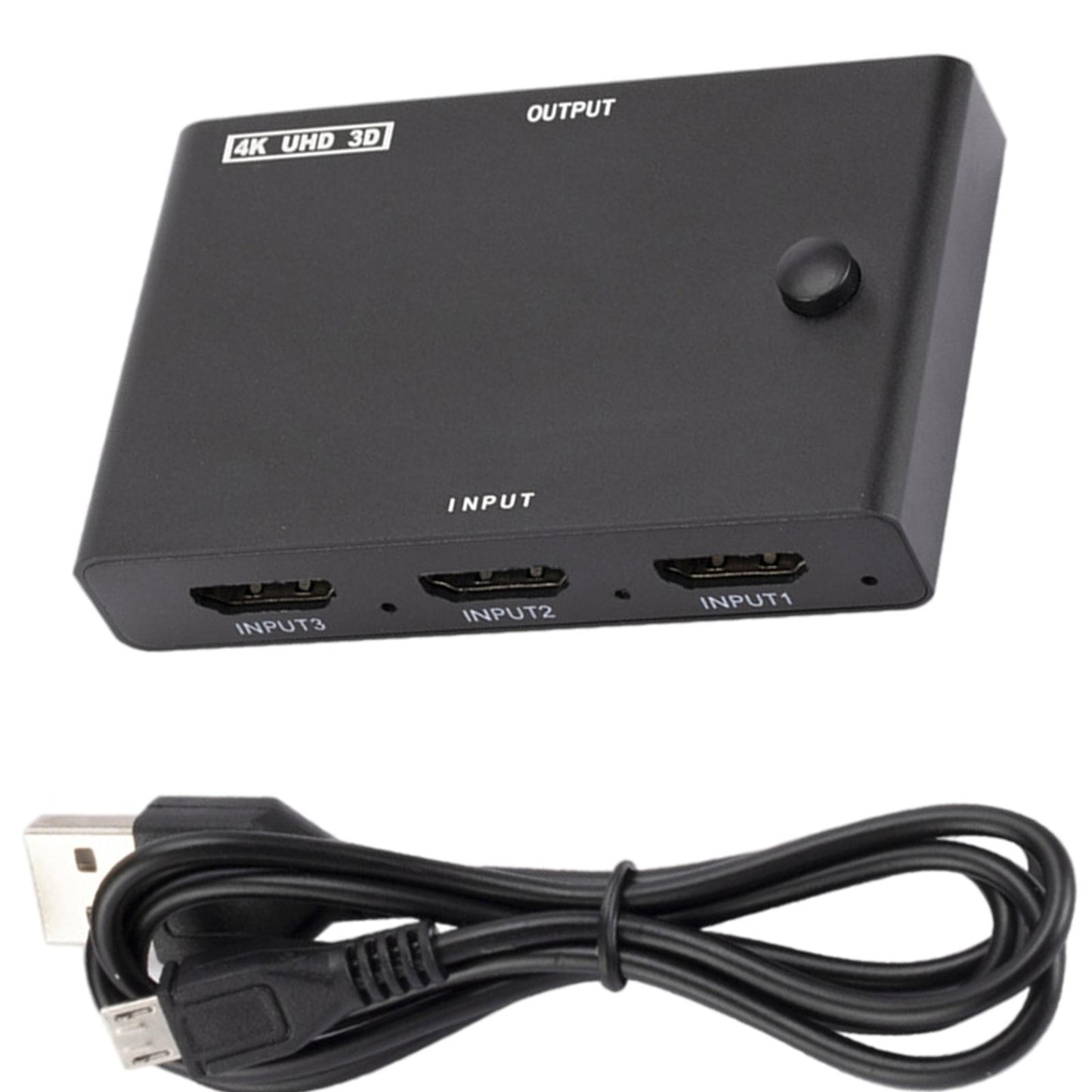 3 in 1 Out HDMI Switcher 4K 2K Fast Transmission Plug and Play for PC HDTV