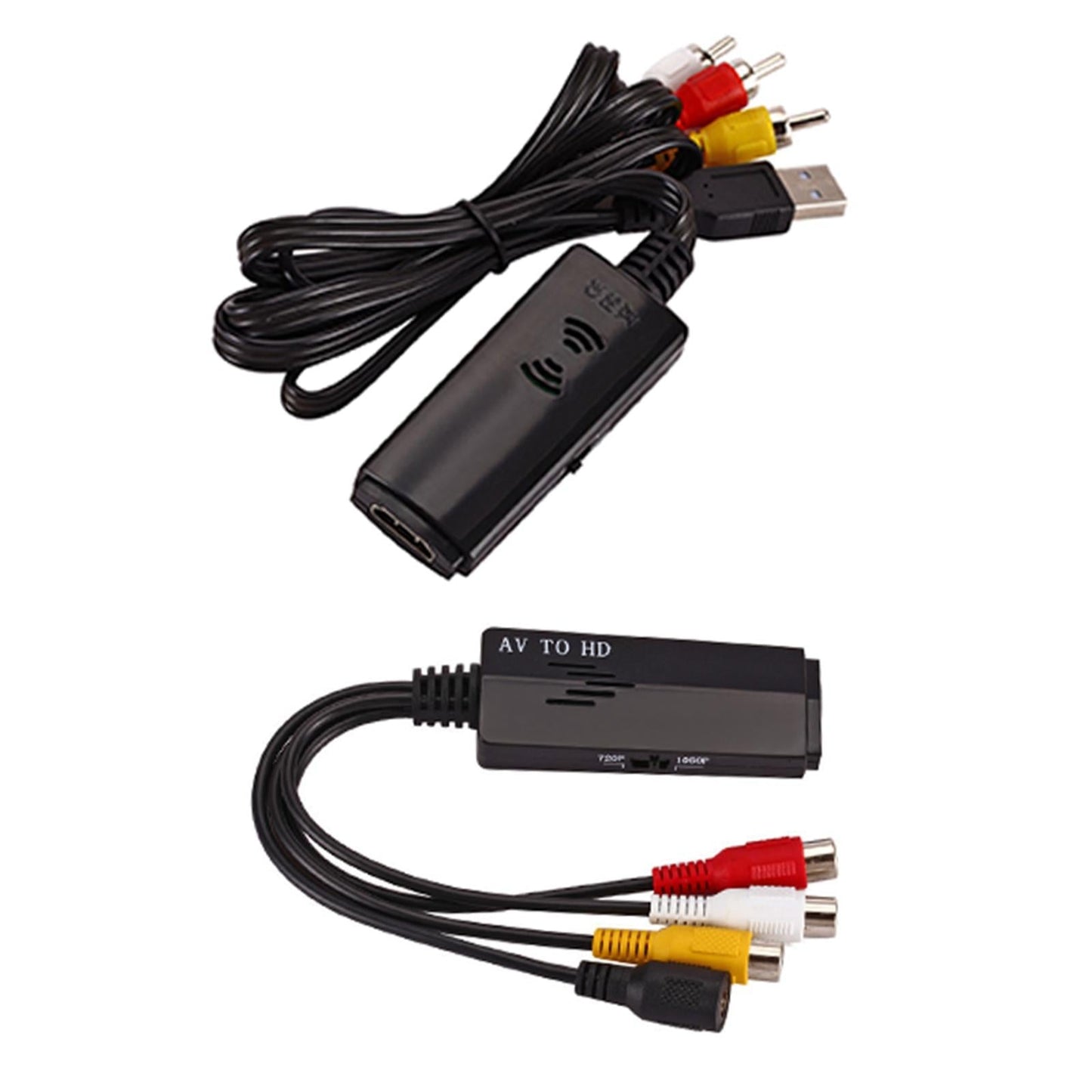 1PC Video Converter AV to HDMI Capture Device Small for Projector long line