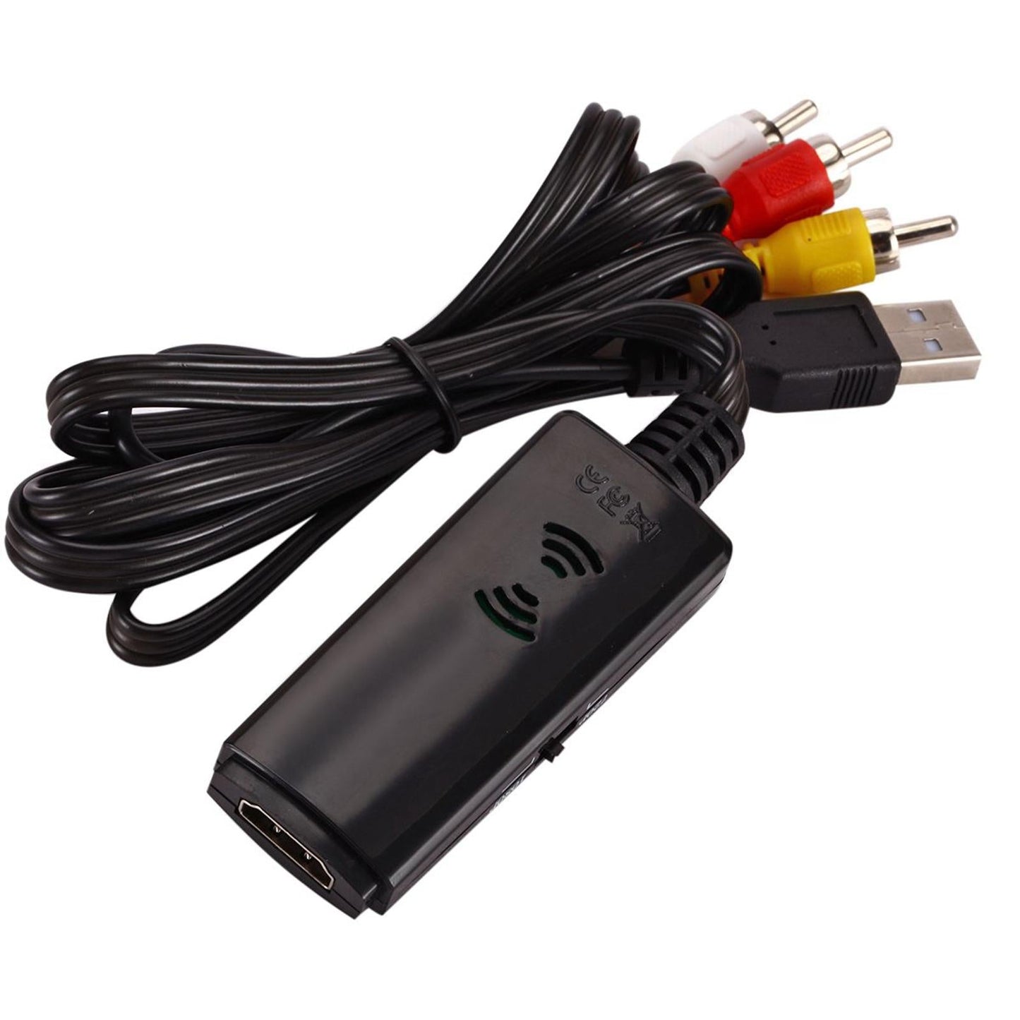 1PC Video Converter AV to HDMI Capture Device Small for Projector long line