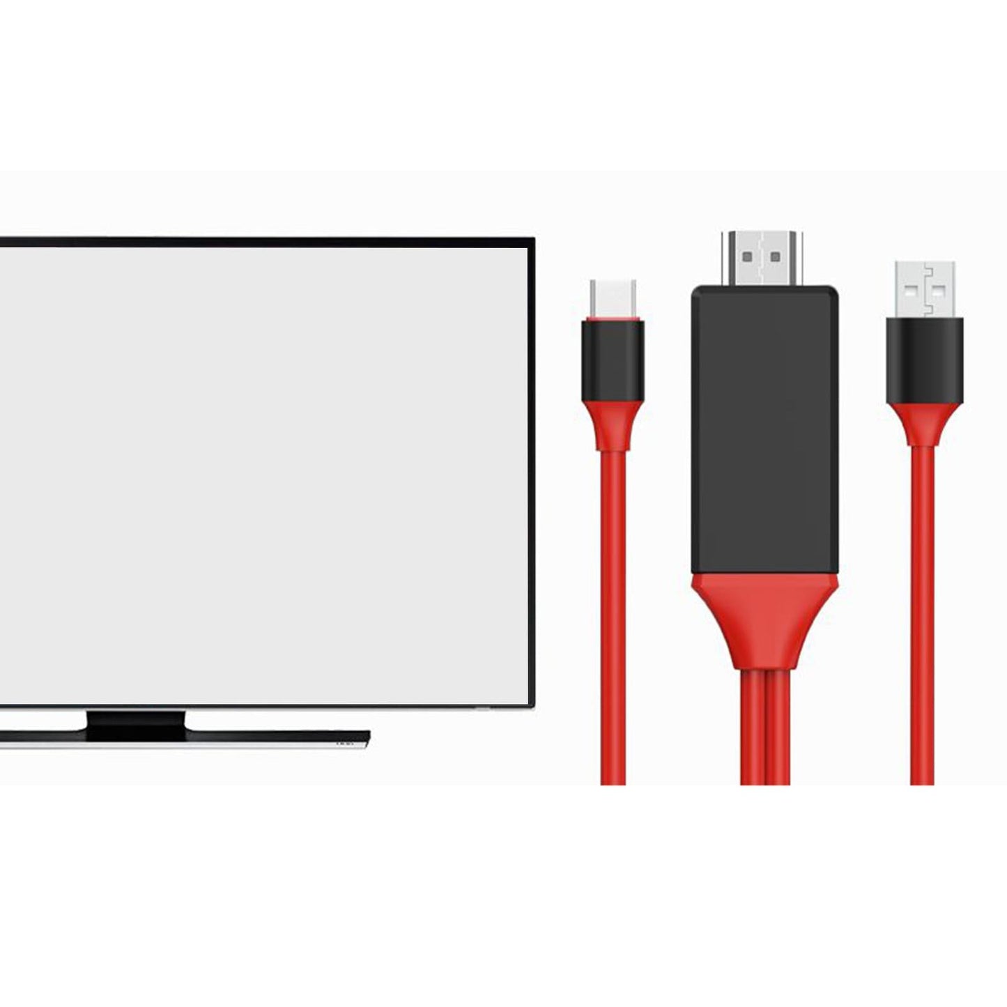 Type C to HDMI Cable Converter 4K HD Computer USB Adapter Ag9310  Red