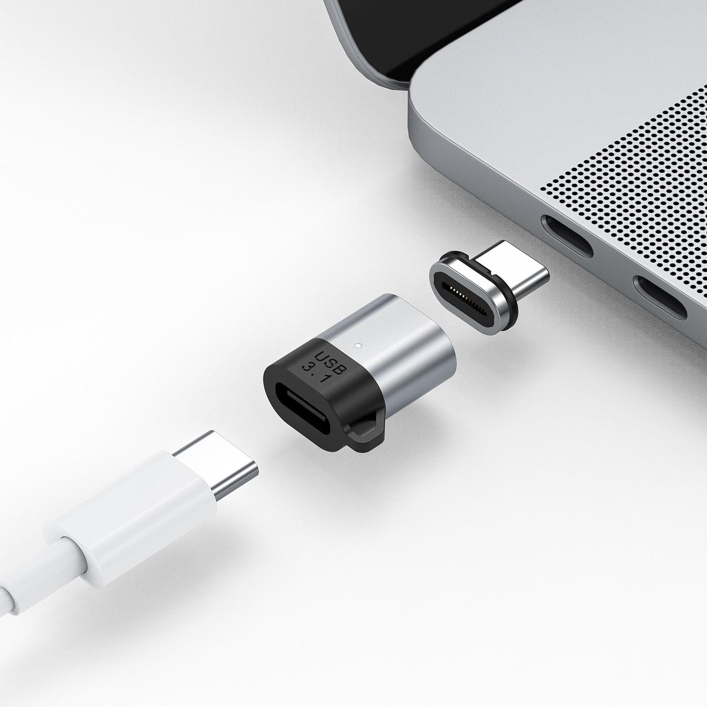 Charging Adapter Wide Use for Phone Straight magnetic   hole light