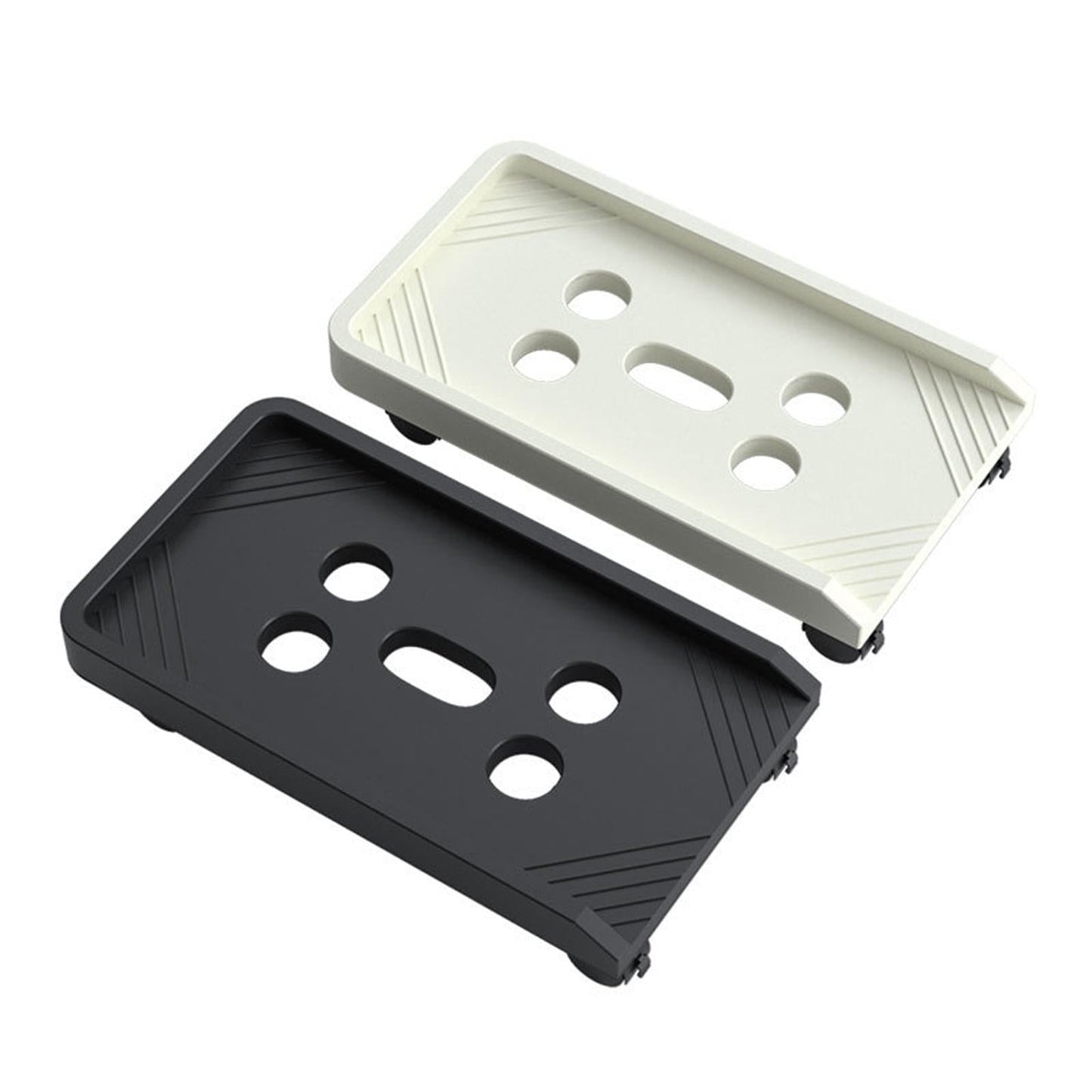 PC CPU Holder Stand Mobile with Wheels Cart for Office Home Under Desk UniversalWheel Black