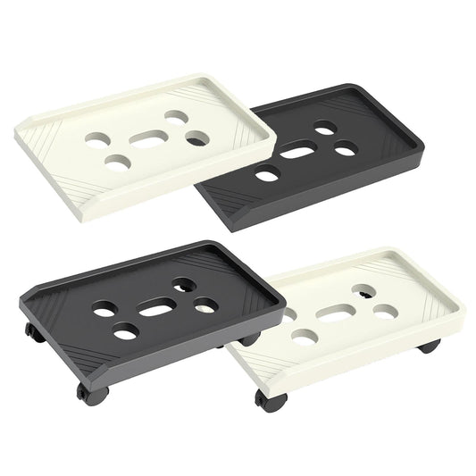 PC CPU Holder Stand Mobile with Wheels Cart for Office Home Under Desk UniversalWheel Black