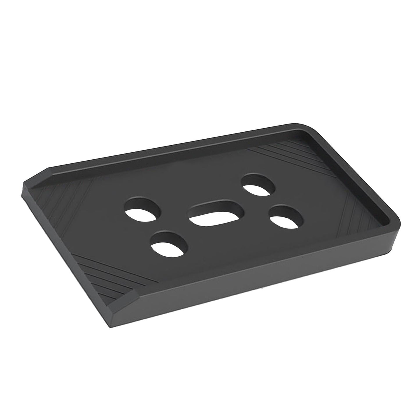 PC CPU Holder Stand Mobile with Wheels Cart for Office Home Under Desk ParallelWheel Black