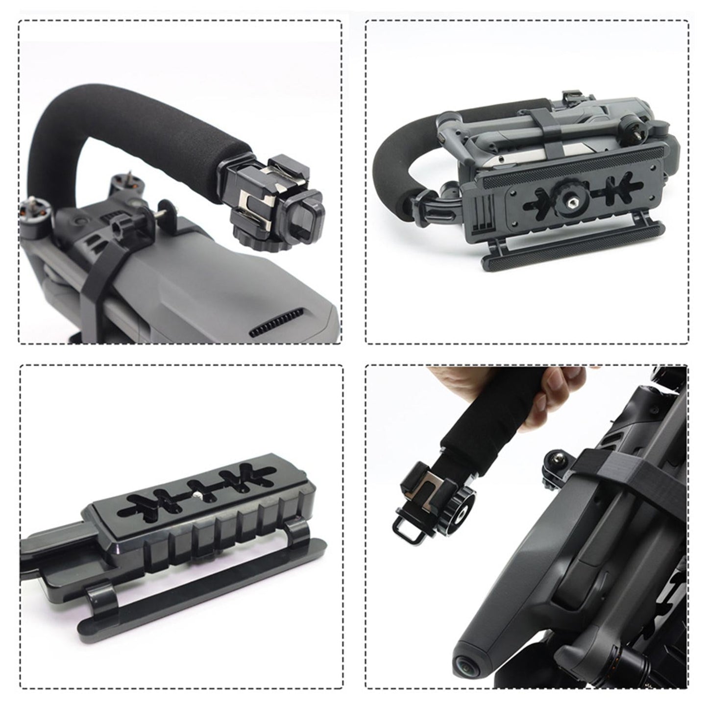 Handheld Shoot Bracket W/ 1/4 Screw Hole Shockproof for DJI Mavic Air2/2S