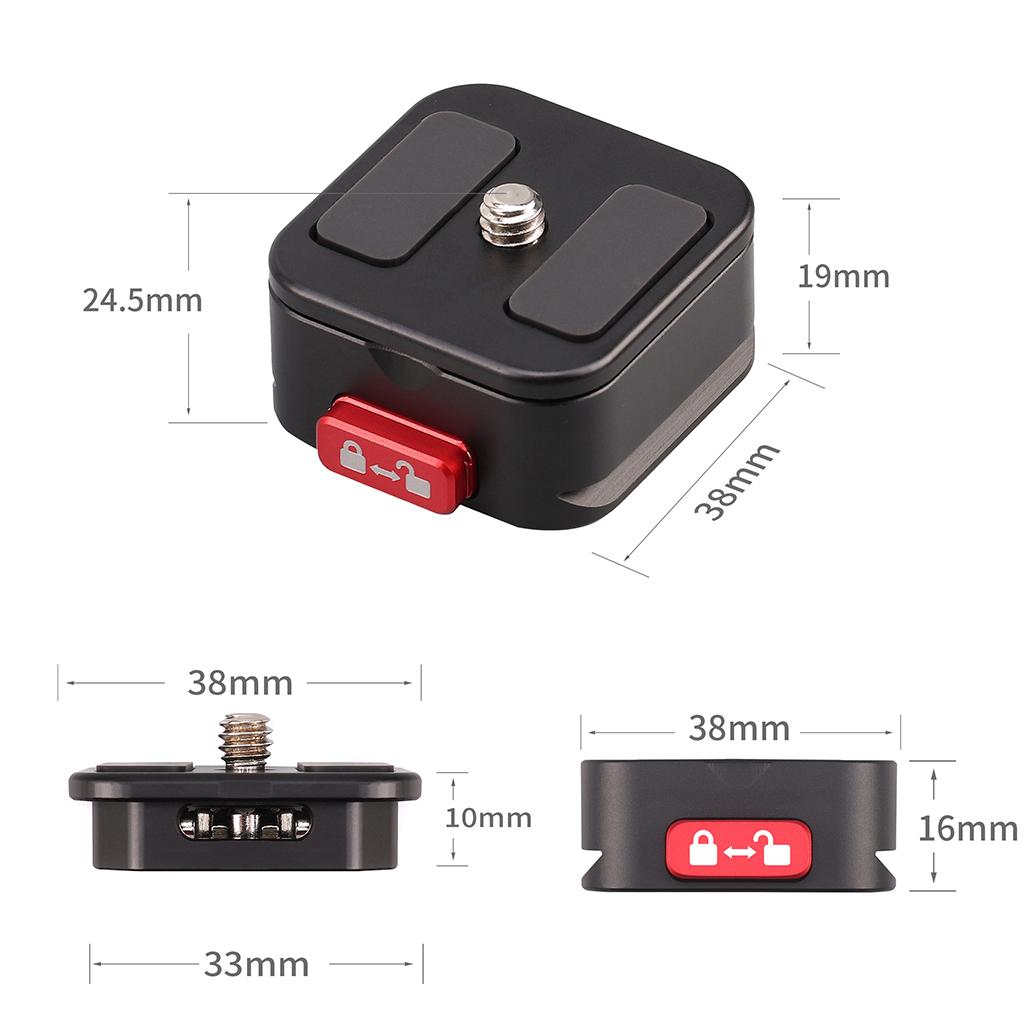 Quick Release Plate Camera Tripod Mount for Sony Durable 50kg Load Bearing