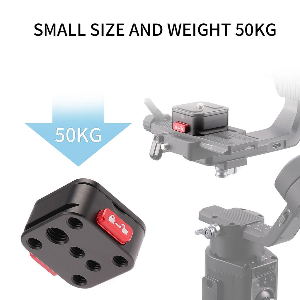 Quick Release Plate Camera Tripod Mount for Sony Durable 50kg Load Bearing