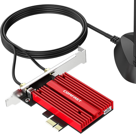 AX181Plus WiFi 6E Network Card Pci-E Tri-Band 3000Mbps WiFi 6E for Desktop