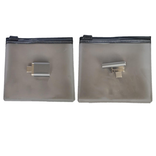 Magnetic USB C Adapter for MacBook Pro/Air Type C Devices Silver Elbow