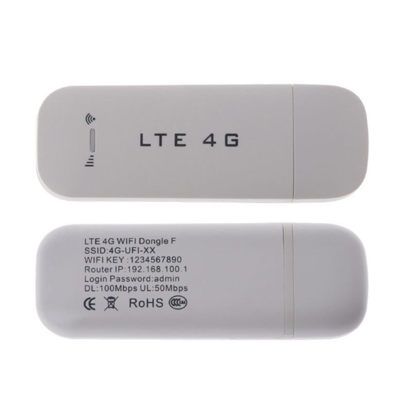 4G LTE USB Modem Signal Receiver Stick for Computer Laptop with WiFi White