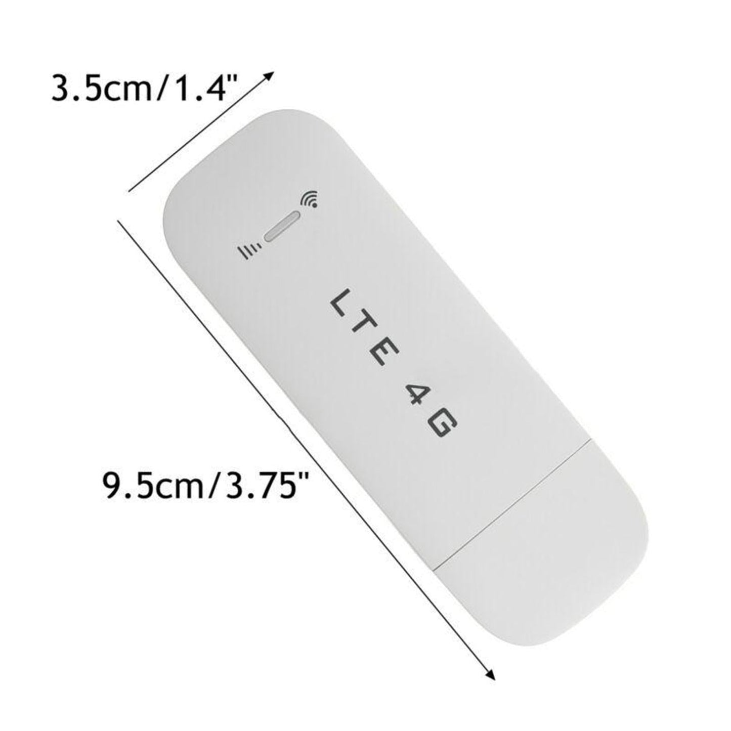 4G LTE USB Modem Signal Receiver Stick for Computer Laptop with WiFi White