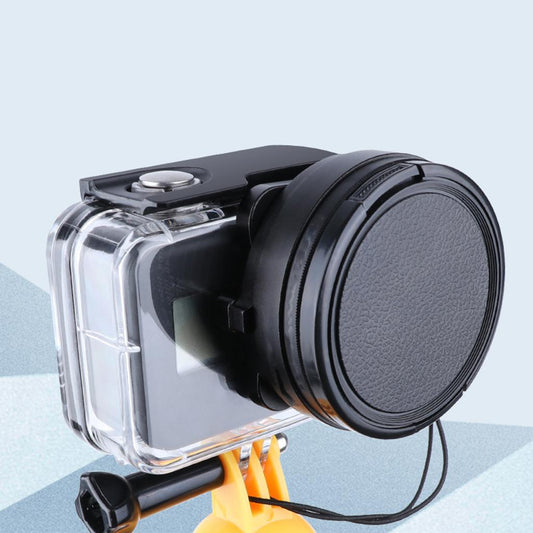 58mm Purple Lens Filter + Lens Cover Round Parts Tool for Water Sports