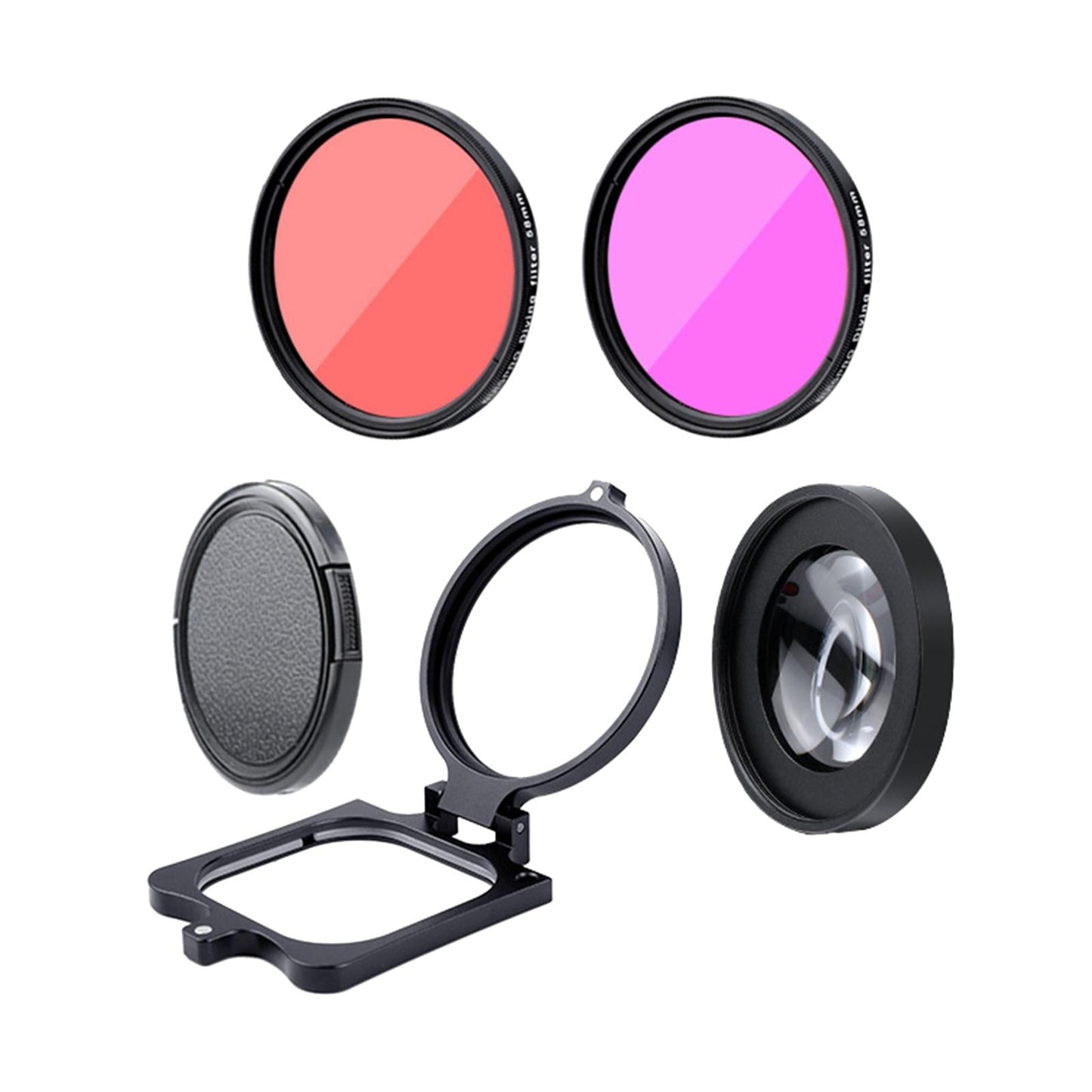 58mm Lens Filter Kit Set Purple Filter for Underwater Photo 5Pcs/Set Tool