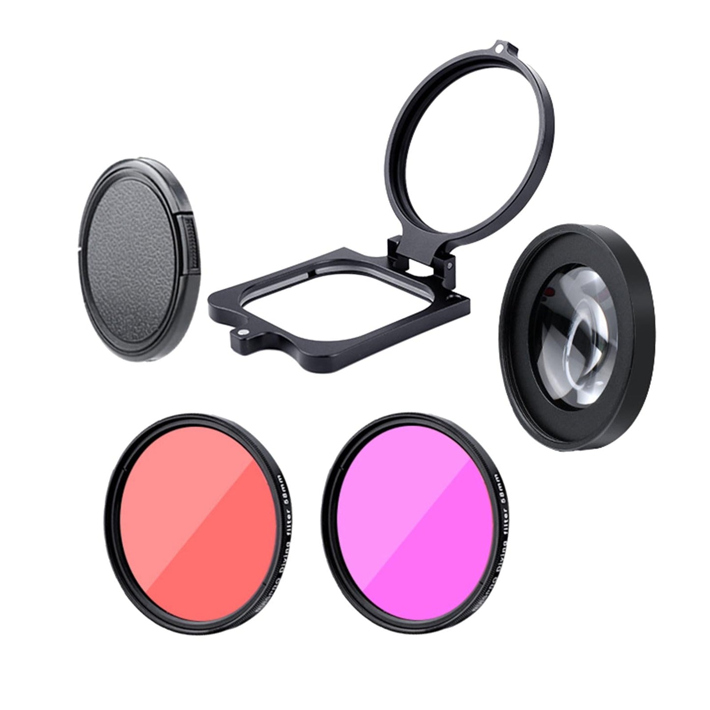 58mm Lens Filter Kit Set Purple Filter for Underwater Photo 5Pcs/Set Tool