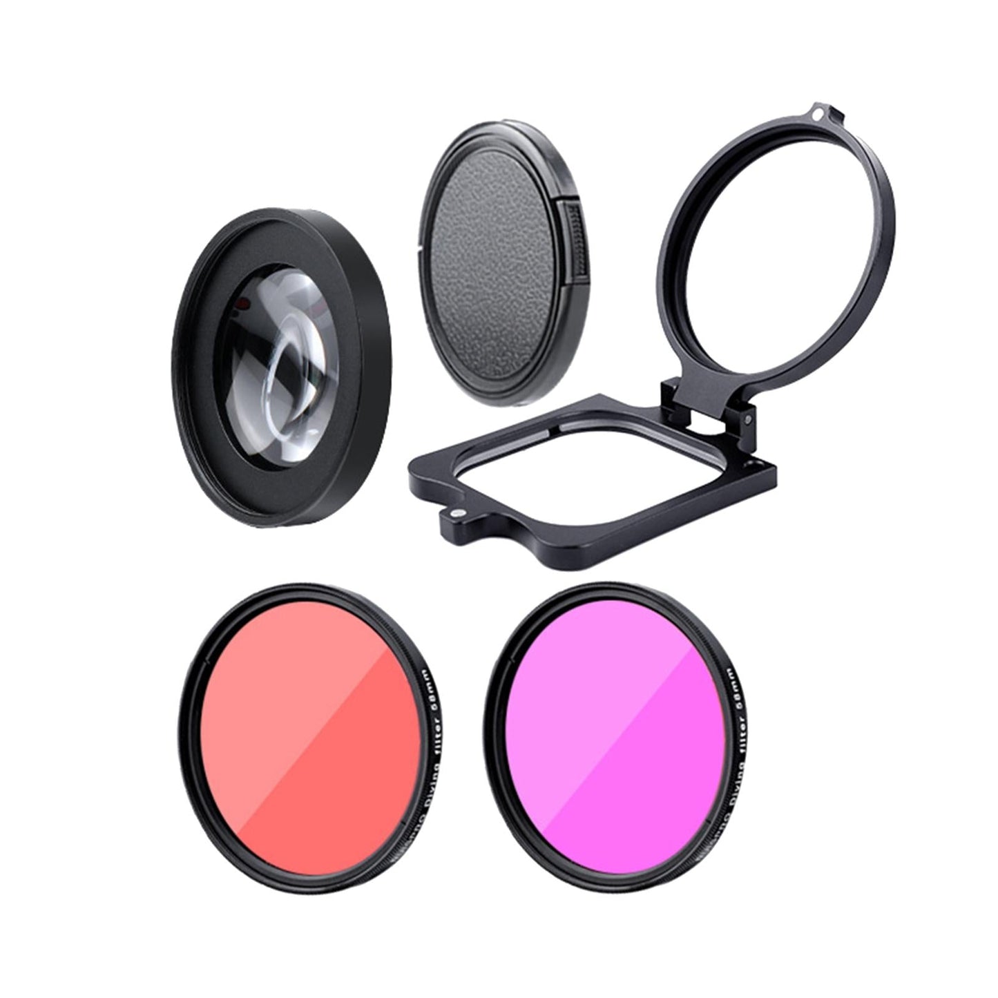 58mm Lens Filter Kit Set Purple Filter for Underwater Photo 5Pcs/Set Tool