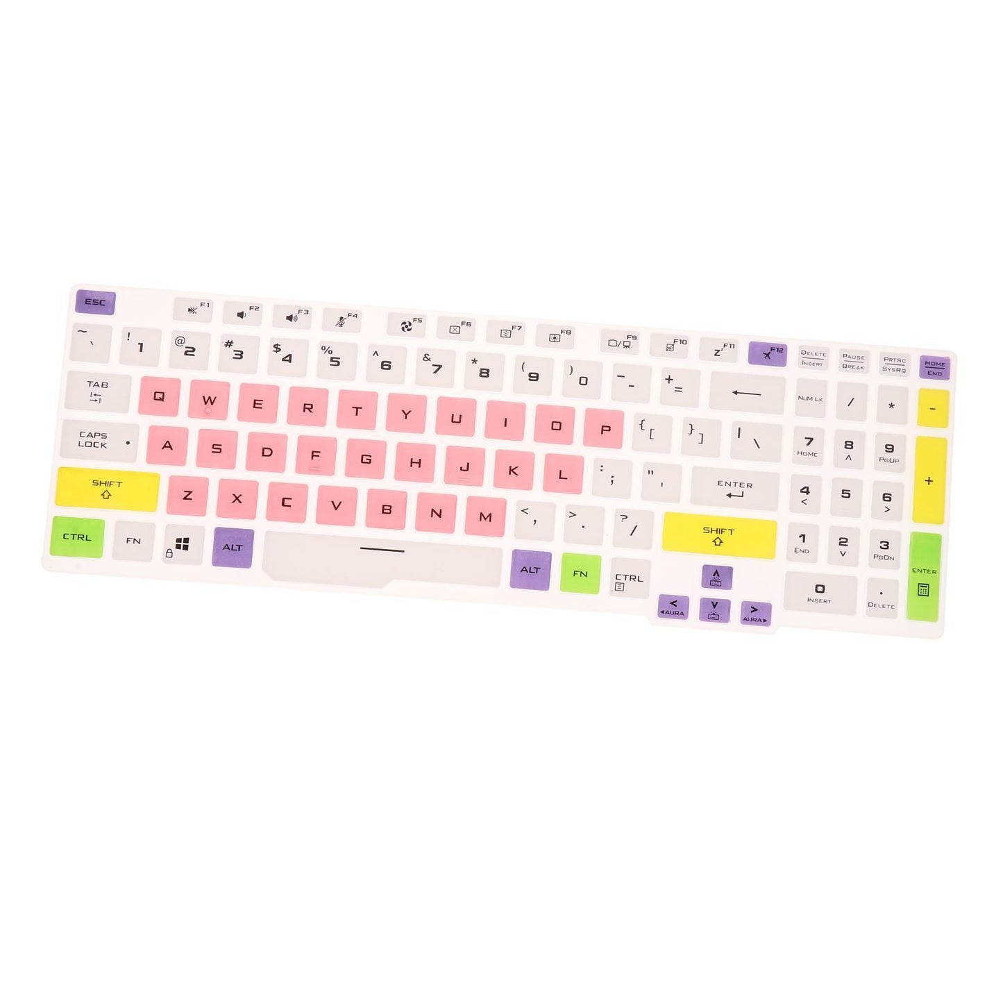 Keyboard Protector Skin Universal for ASUS TUF Gaming A15 Laptop Accessories Colorful Pink