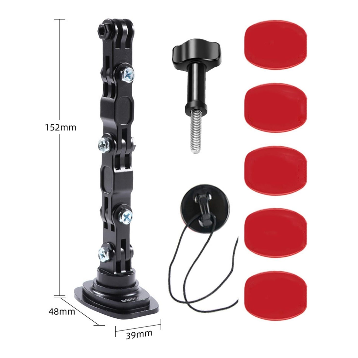 Helmet Chin Mount Holder Stick Extension Arm Mount Flodable for 10 9 8