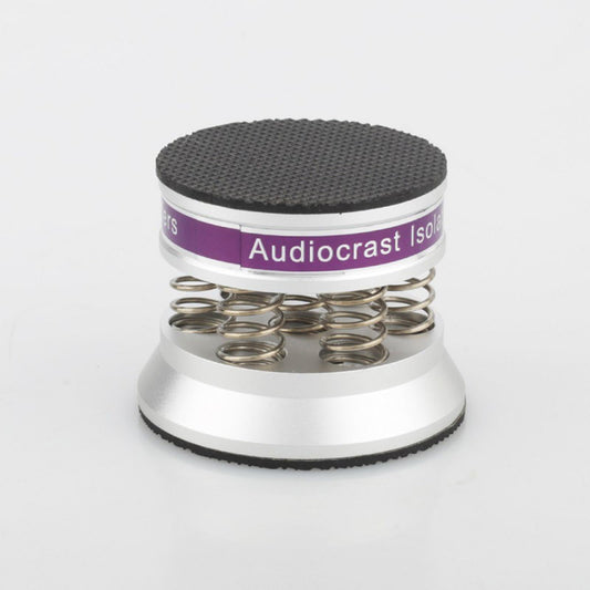 Aluminum HiFi Audio Stand Feet Adjustable Speaker Record Player Silver 1Pc