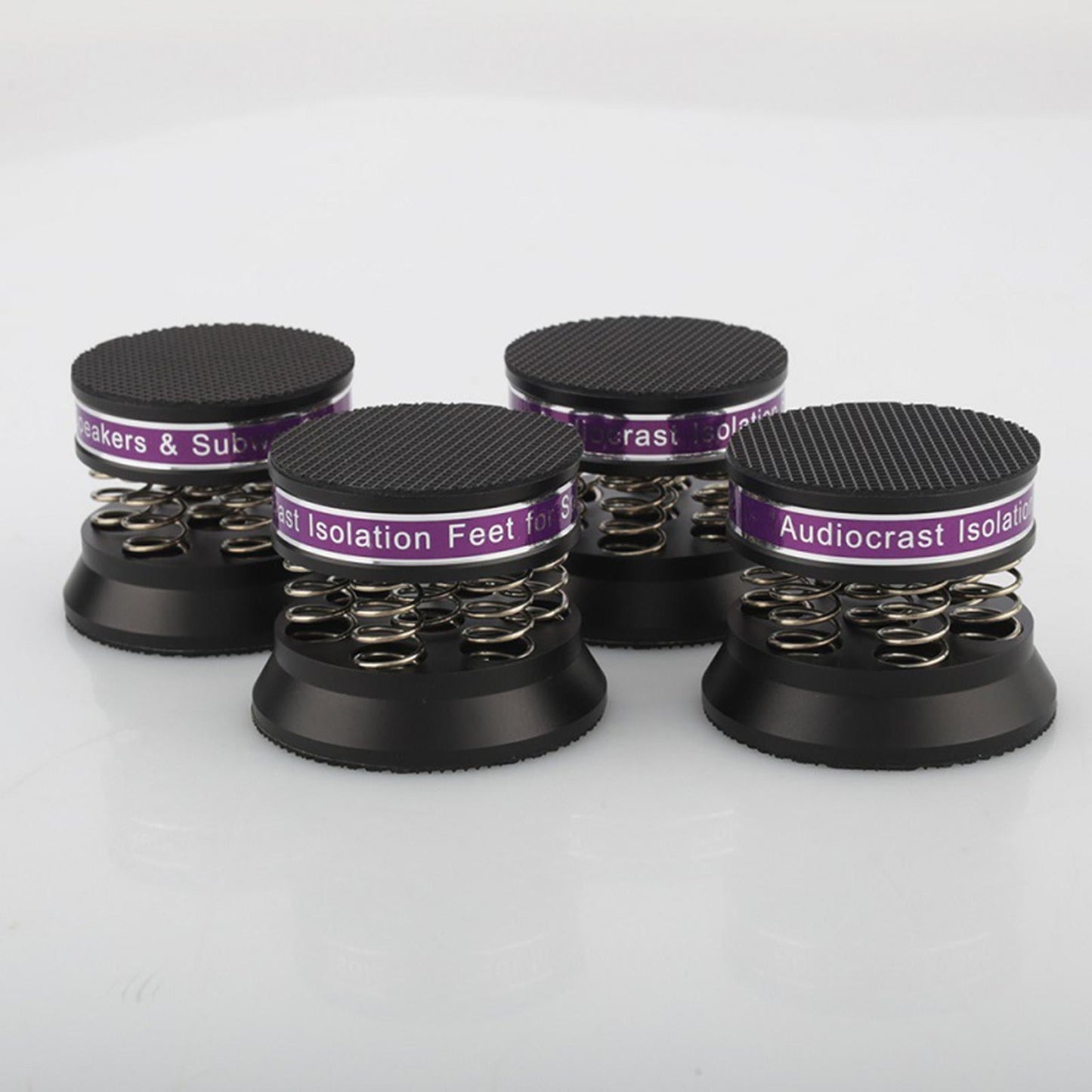 Aluminum HiFi Audio Stand Feet Adjustable Speaker Record Player Black 1Pc