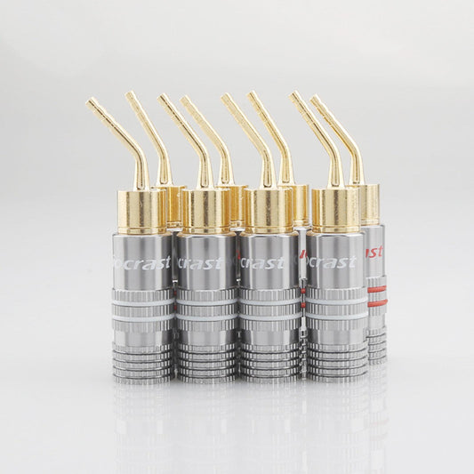 Banana Plug 2mm No Soldering Required Adapter for Amplifier Stereo Cables