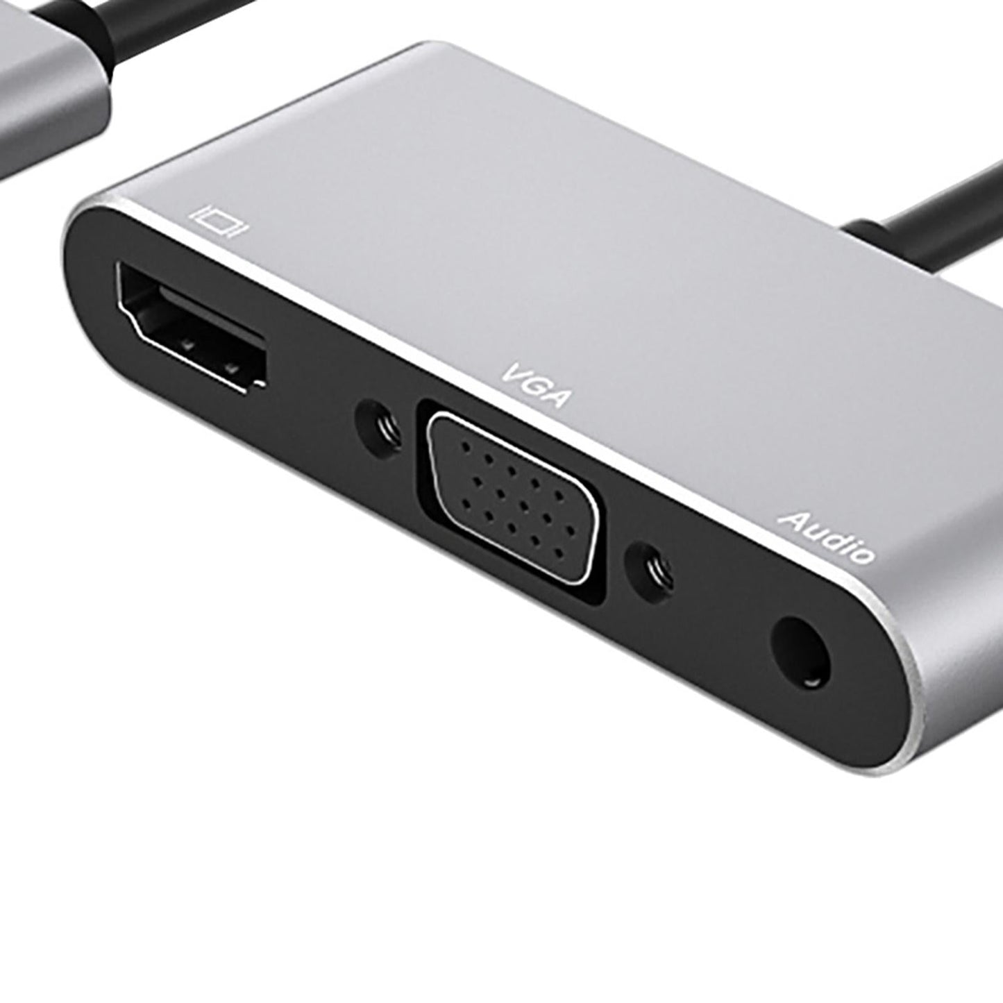USB 3.0 to HDMI VGA Adapter with Audio Output 1080P for Laptop PC Silver