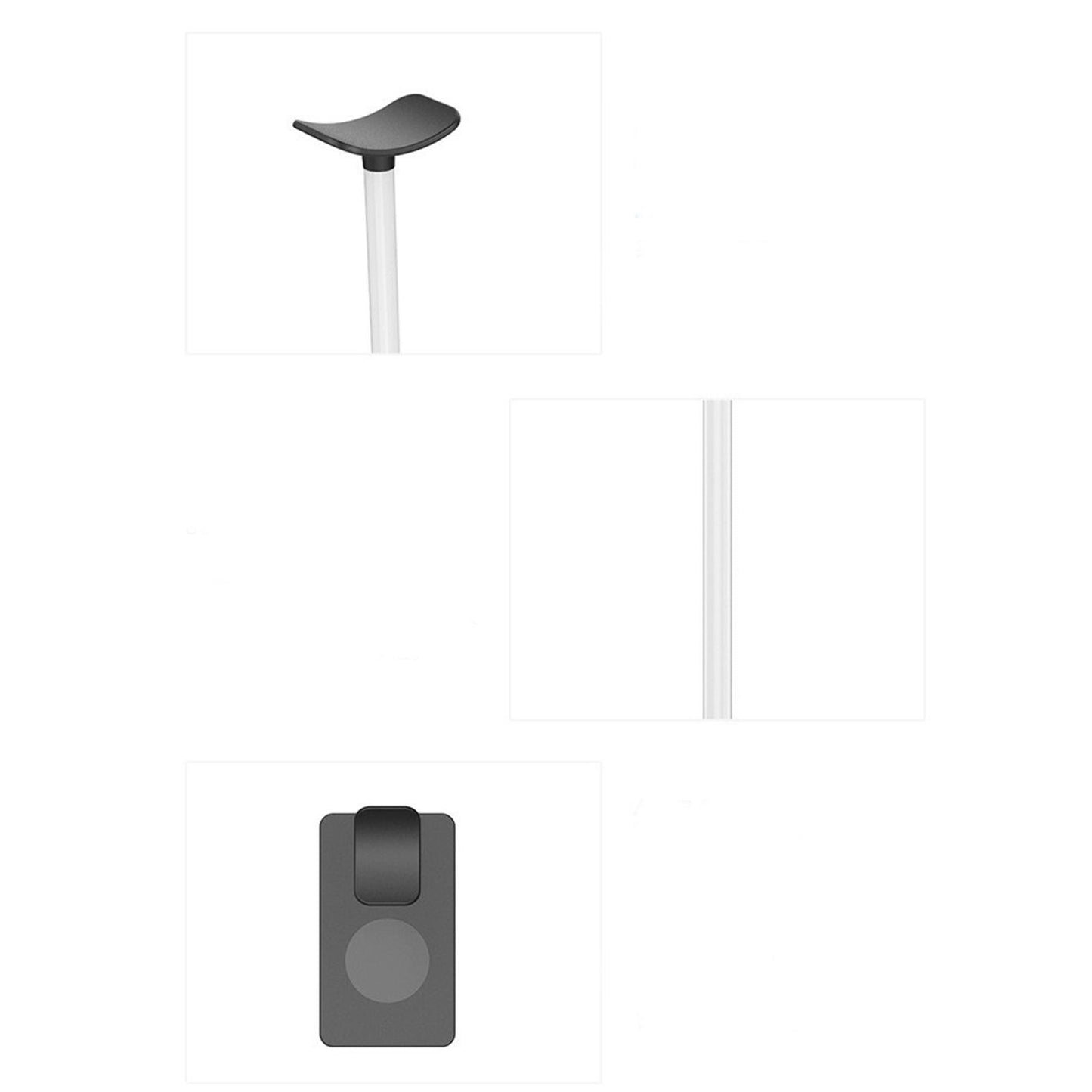 Headphone Stand with Wireless Charger for Qi Phones Men Gift Portable 2-In-1