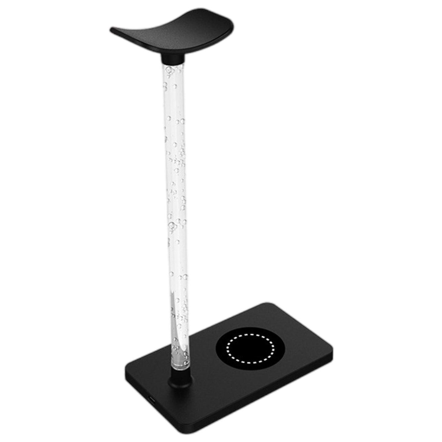 Headphone Stand with Wireless Charger for Qi Phones Men Gift Portable 2-In-1