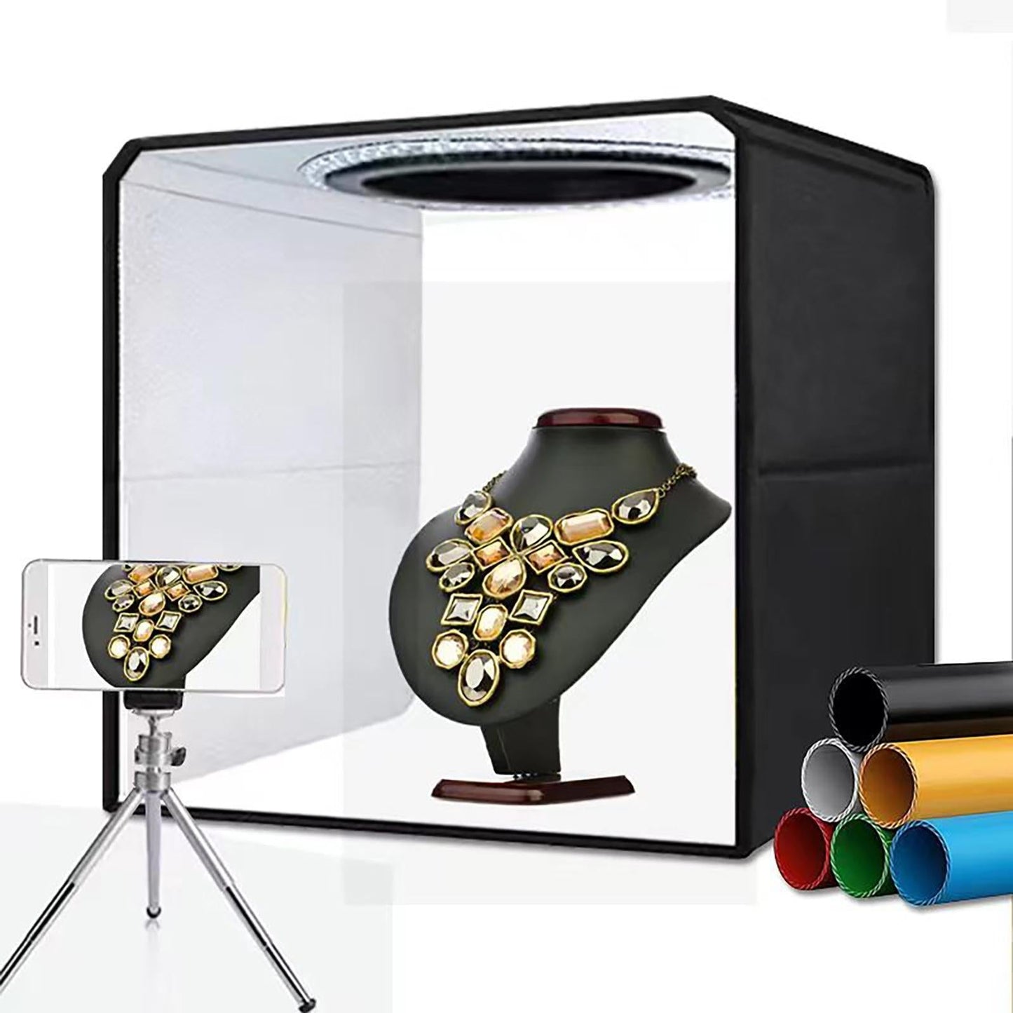 Photo Studio Kit Light Box LED Desktop Booth Softbox Light Tent Folding 30CM