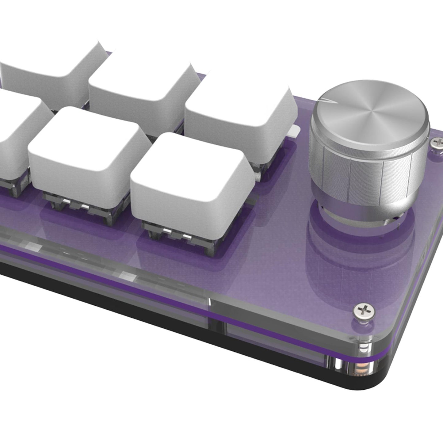 Mini Keypad Hot Swappable with Knob Programmable six Key for Cashier Home